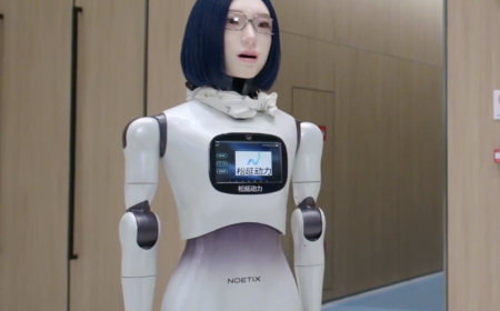 ڕۆبۆتێکی وەک شێوەی مرۆڤ بە ڕوخسارێکی ئافرەت لەلایەن کۆمپانیایەکی چینییەوە